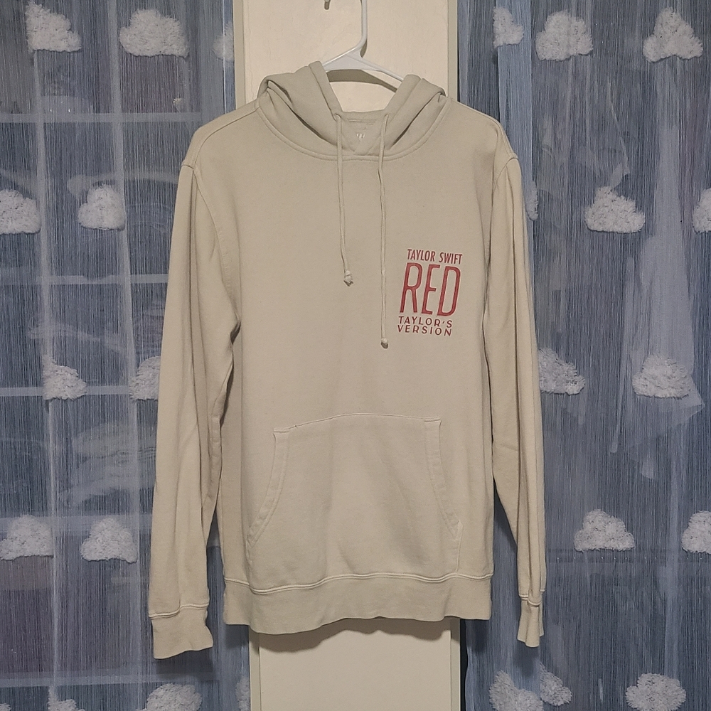 Taylor Swift Red (Taylor's Version) Album Beige Hoodie